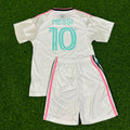 Lionel Messi New Season White Kids Jersey – Back View