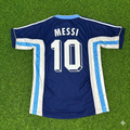 Argentina Blue Retro Football Jersey – Lionel Messi #10 – Back View