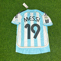 Lionel Messi Argentina 2006 World Cup Retro Soccer Jersey – Back View