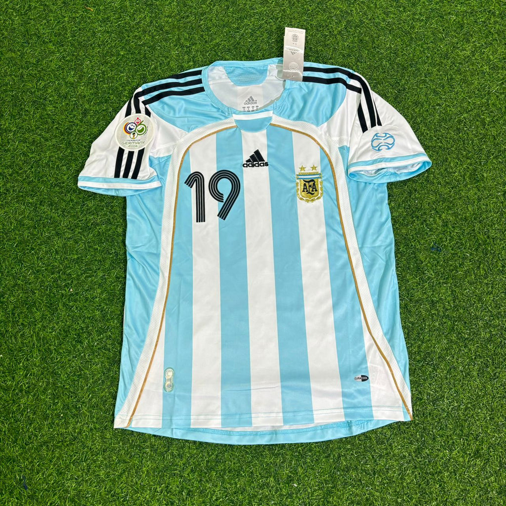 2006 Argentina World Cup Lionel Messi Kids Retro Football Jersey – 6