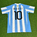 2010 Argentina World Cup Lionel Messi 10- Retro Football Jersey – Back View