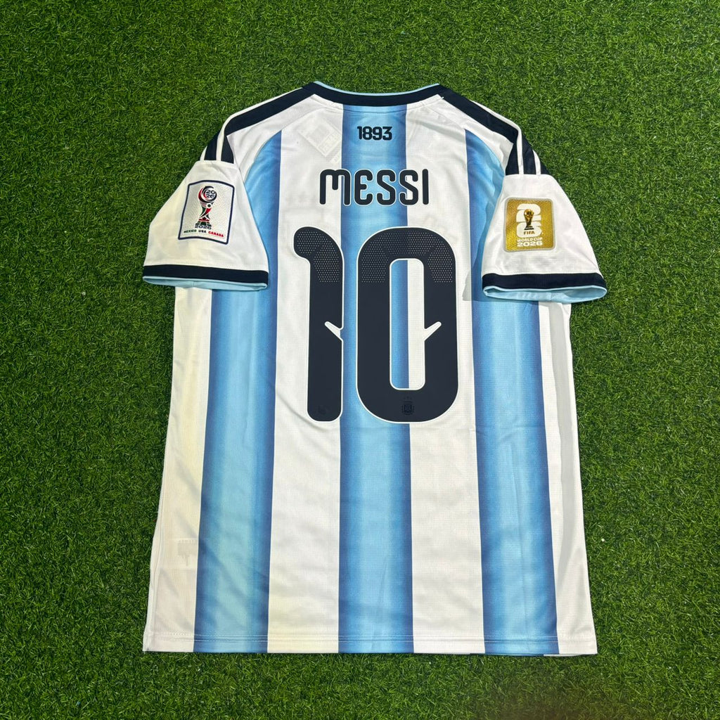 2026 Argentina World Cup Lionel Messi Home Legacy Patch Football Jersey – 13