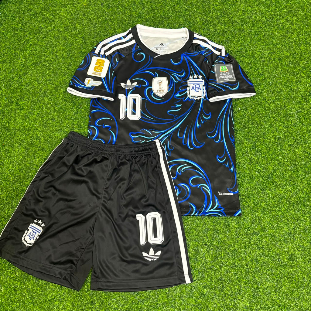 2026 Argentina World Cup Lionel Messi Kids Football Jersey – Front View