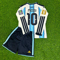 Argentina 2026 World Cup Kids Long Sleeve Football Jersey – Lionel Messi – Back View