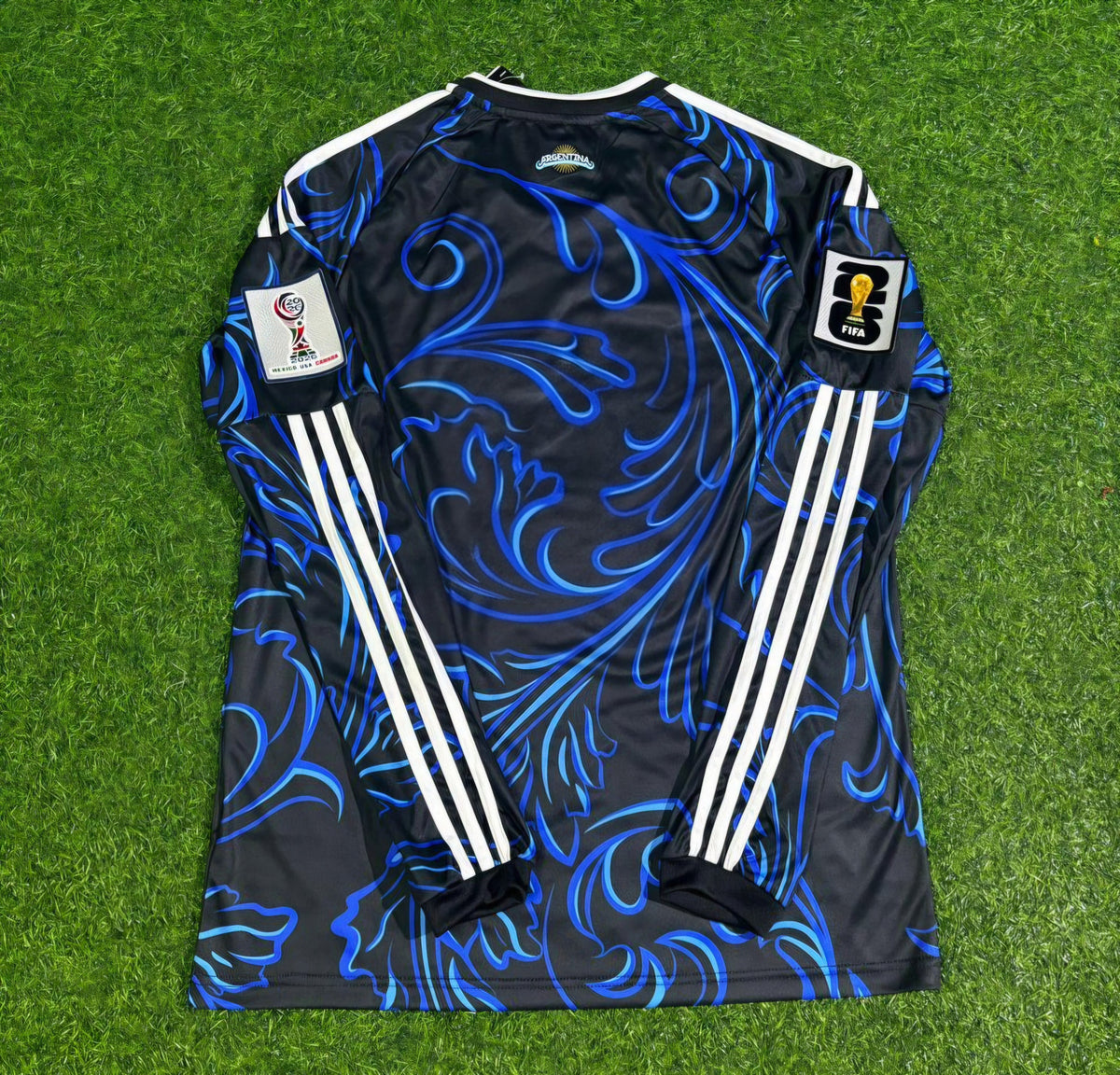 Argentina 2026 World Cup Long Sleeve Football Jersey – Back View