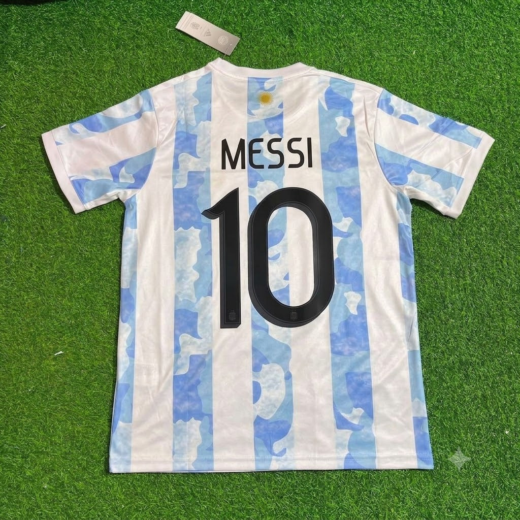 Lionel Messi 10 - Argentina Retro Kit Jersey – Back View