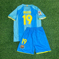 Lionel Messi Barcelona #19 Debut Retro Kids Football Jersey – Back View