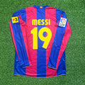 2007/08 Lionel Messi Barcelona Retro Football Jersey – Back View