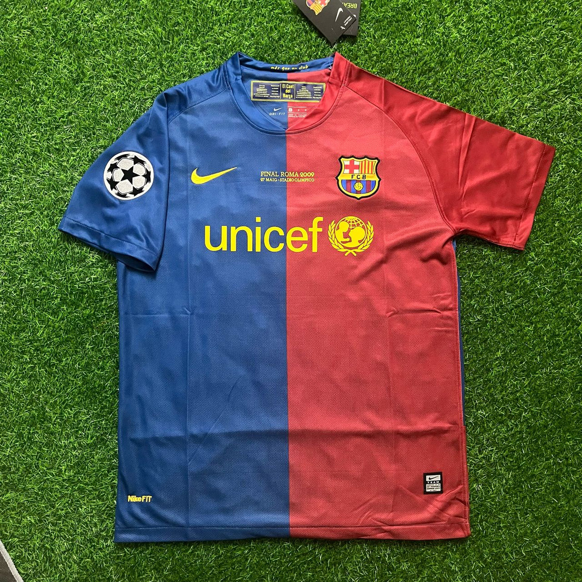 2009 Lionel Messi Barcelona Roma Final Retro Football Jersey – 10
