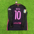 2014/15 Lionel Messi Barcelona Retro Long Sleeve Football Jersey – Back View
