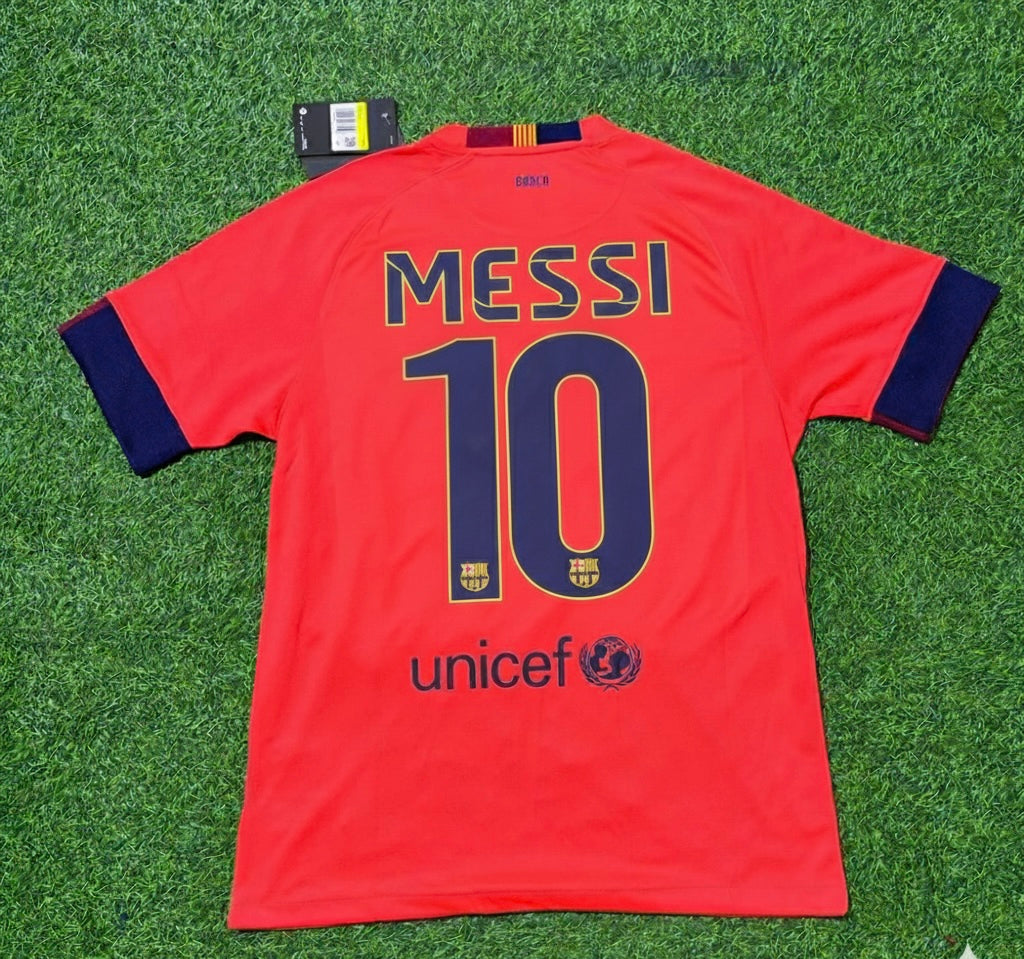 Barcelona 2014 Kit Season Retro Jersey – Lionel Messi 10- – Back View
