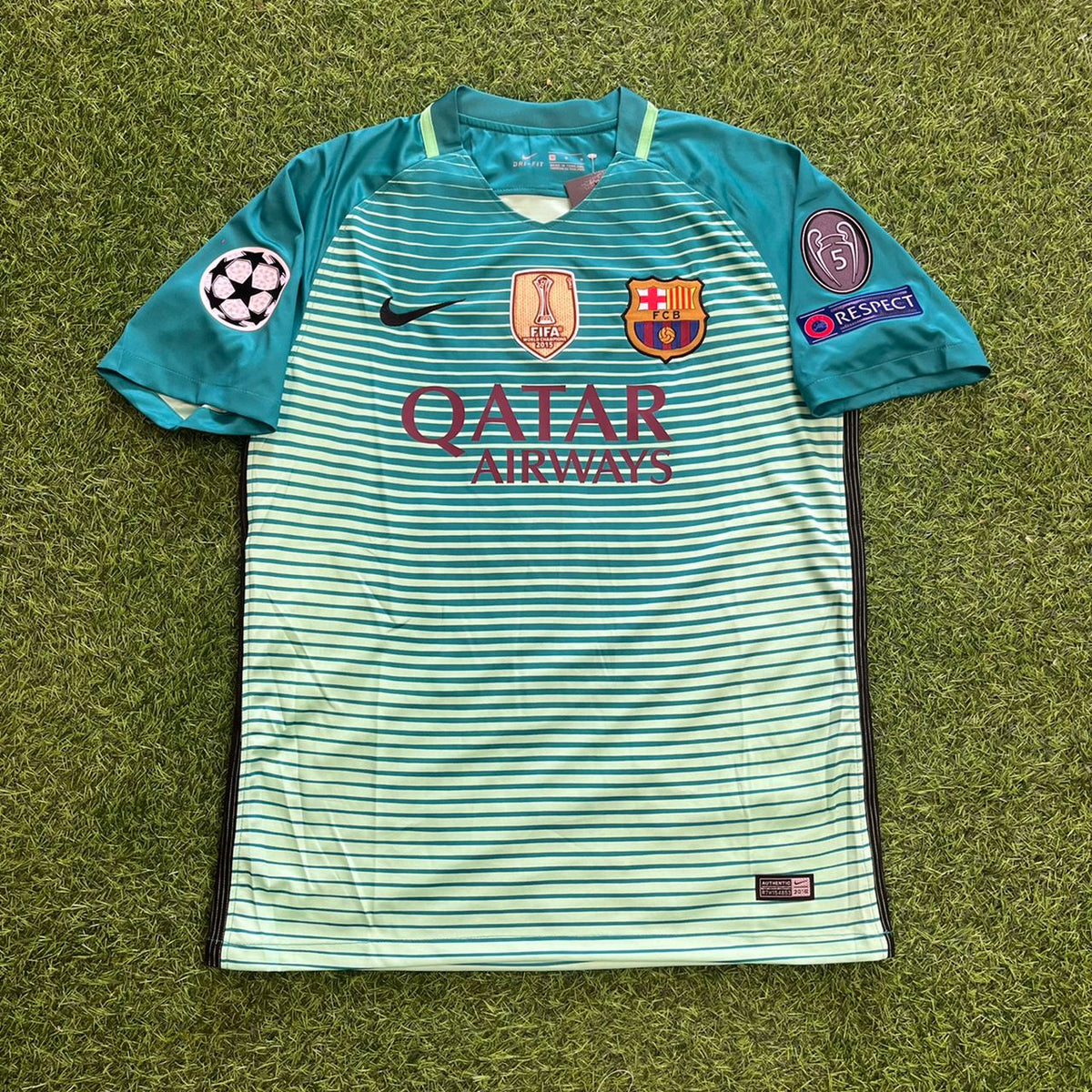 Lionel Messi #10 – Barcelona 2016/17 Away Retro Jersey – Front View