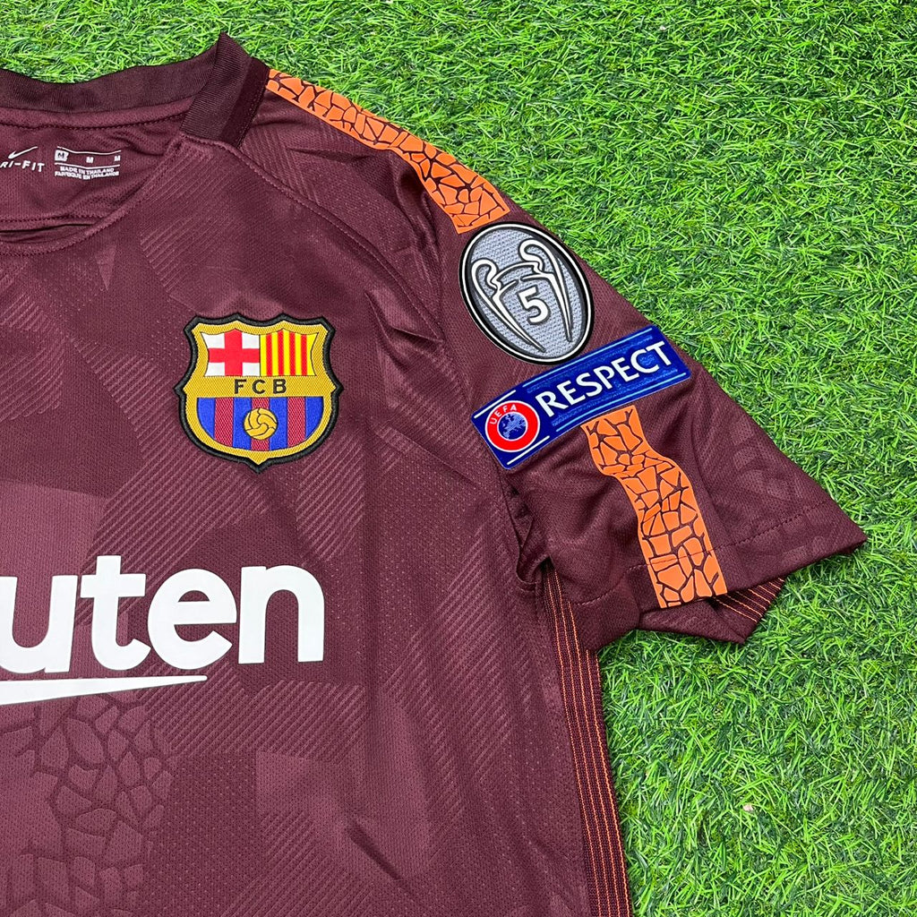 Lionel Messi Barcelona 2017-2018 Third Retro Football Jersey – 4