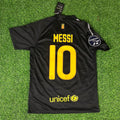 Lionel Messi Black Barcelona 2011/12 Retro Kit Shirt Jersey – Back View