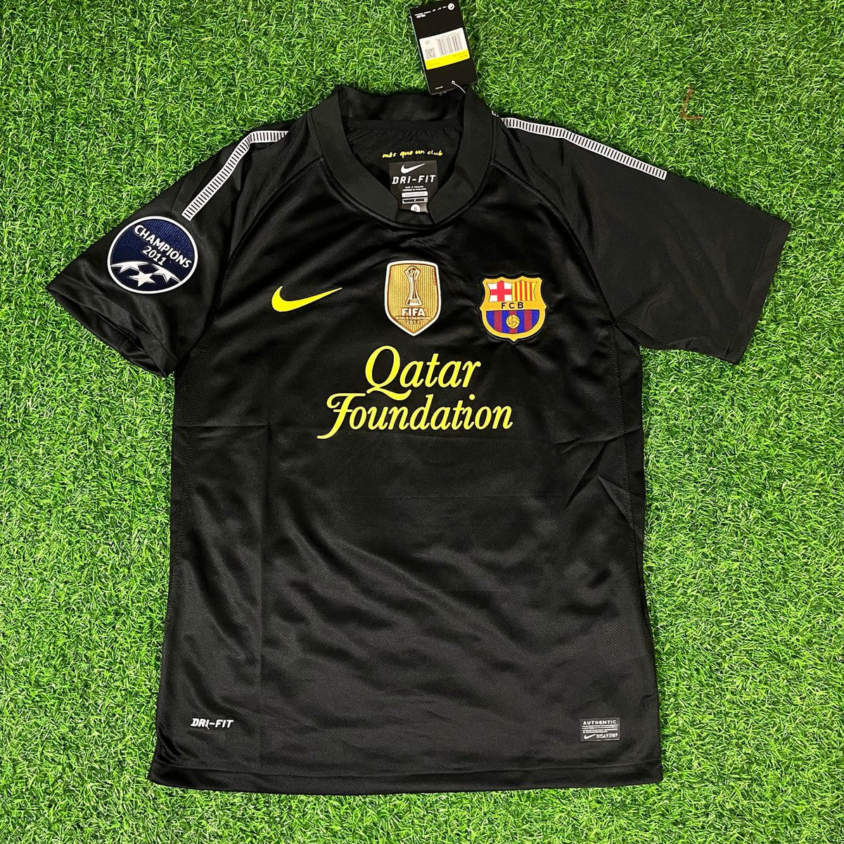 David Villa Black Barcelona 2011/12 Retro Kit Shirt Jersey – 8
