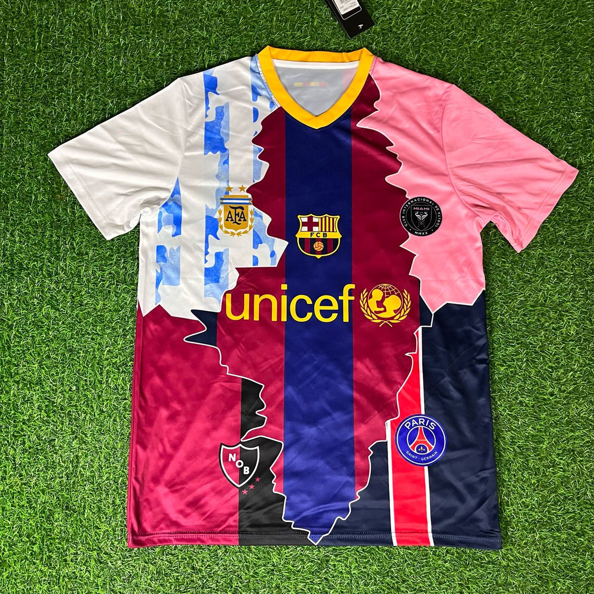 Lionel Messi GOAT Combo All Teams Special Jersey – Front View