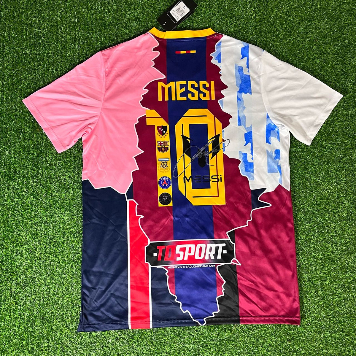 Lionel Messi GOAT Combo All Teams Special Jersey – Back View