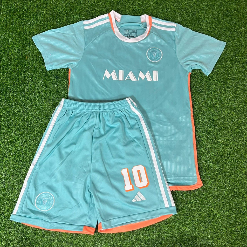 Lionel Messi Blue Kids Kit Kindertrui – Front View