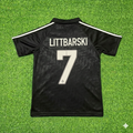 Pierre Littbarski Deutschland 1990 WM Schwarzes Retro – Back View