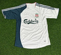 2006/07 Liverpool White Retro Football Jersey – Back View