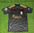 2009/10 Liverpool Black Retro Football Jersey – Back View