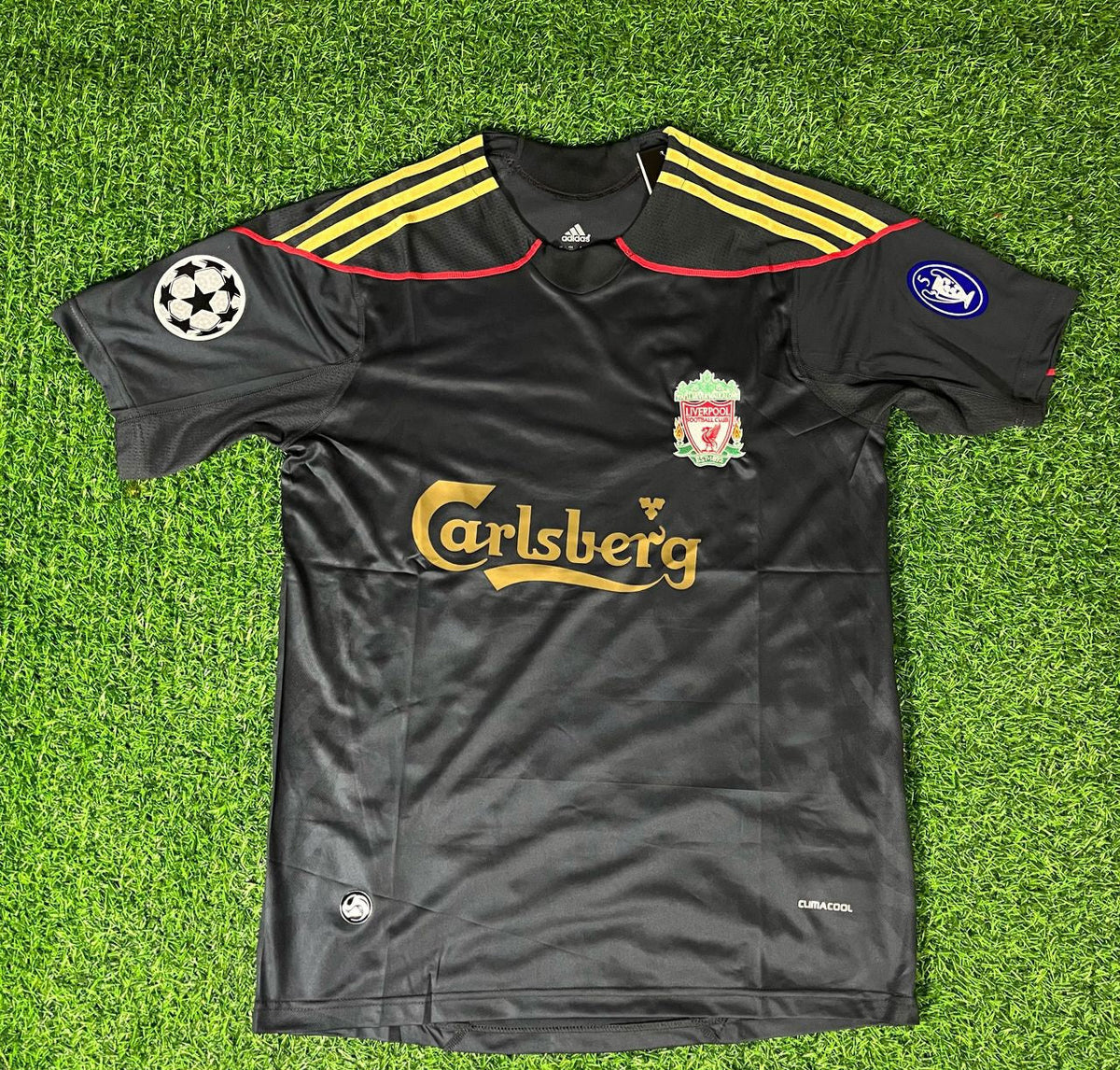 2009/10 Liverpool Black Retro Football Jersey – Back View