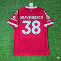 Liverpool 2025/26 Home Football Jersey – Ryan Gravenberch – Back View