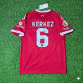 Liverpool 2025/26 Home Football Jersey – Milos Kerkez – Back View