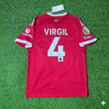 Liverpool 2025/26 Home Football Jersey – Virgil van Dijk – Back View