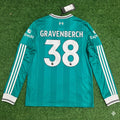 Liverpool 2025 New Season Away Long Sleeve Football Jersey – Ryan Gravenberch – Back View