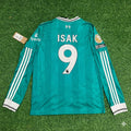 2025 Alexander Isak Liverpool Away Long Sleeve Football Jersey – Back View