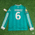 Liverpool 2025 New Season Away Long Sleeve Football Jersey – Milos Kerkez – Back View