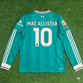 Liverpool 2025 New Season Away Long Sleeve Football Jersey – Alexis Mac Allister – Back View