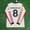 Liverpool 2025 New Season Away Long Sleeve Football Jersey – Dominik Szobaszlai – Back View