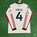 Liverpool 2025 New Season Away Long Sleeve Football Jersey – Virgil van Dijk – Back View