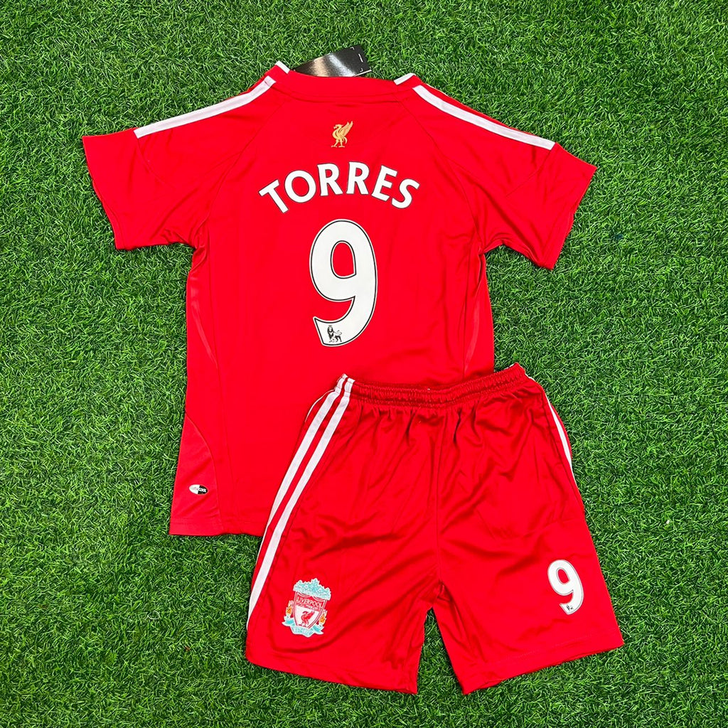 Fernando Torres 9 - Liverpool 2008 2009 2010 Jersey KinderTrikot Enfant – Back View