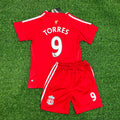 Fernando Torres 9 - Liverpool 2008 2009 2010 Jersey KinderTrikot Enfant – Back View
