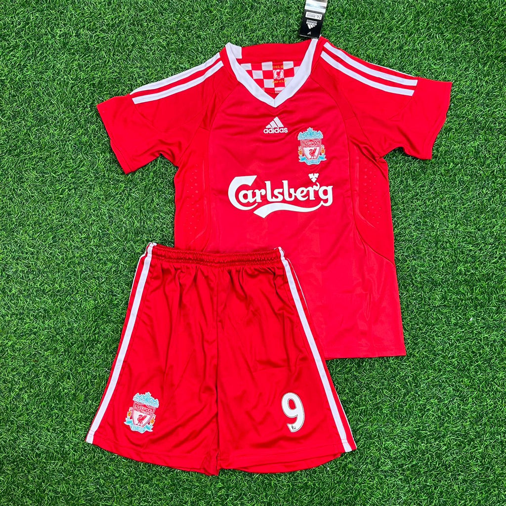 Fernando Torres 9 - Liverpool 2008 2009 2010 Jersey KinderTrikot Enfant – Front View