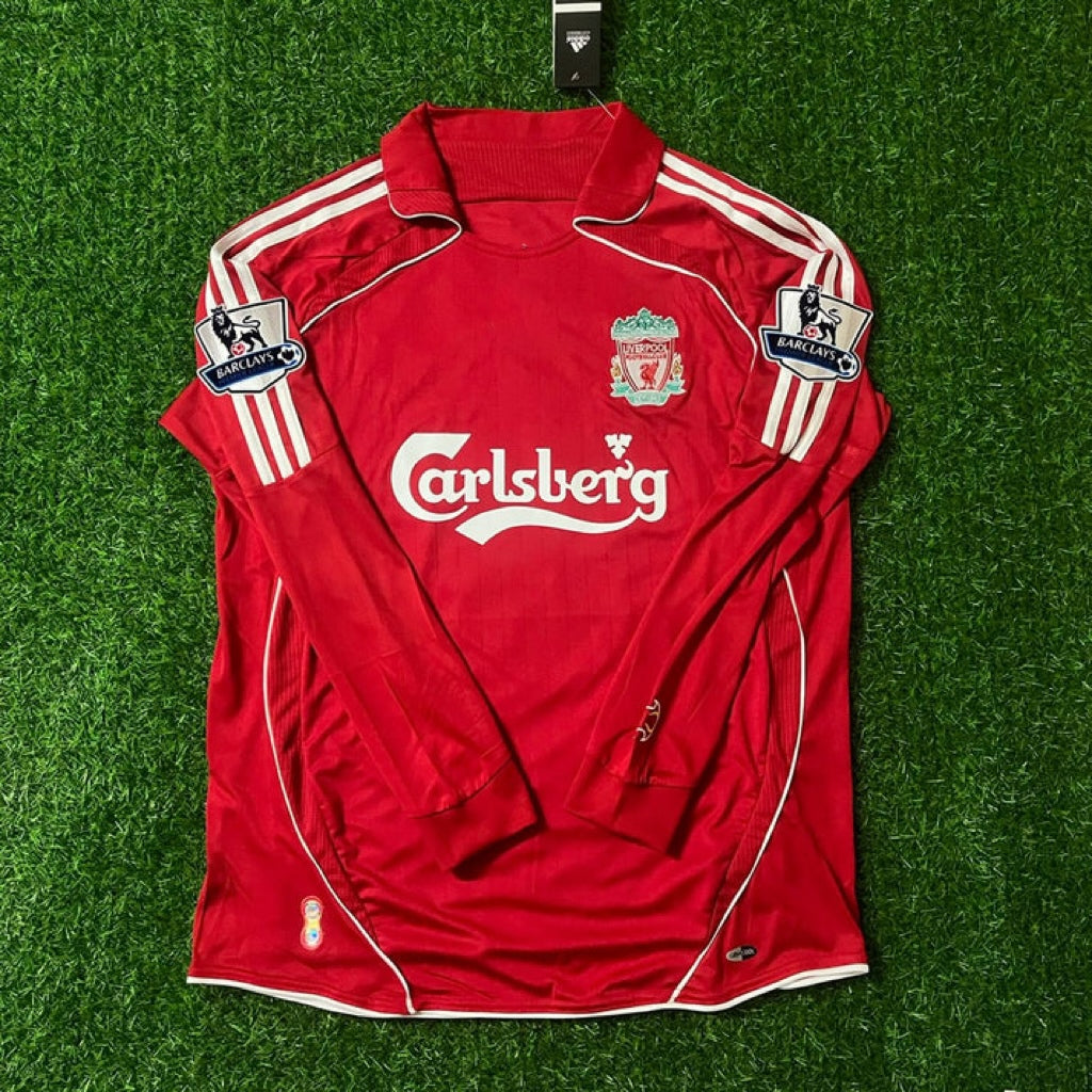 2007/08 Liverpool Red Retro Football Jersey – Back View