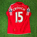 Peter Crouch Liverpool 2007-2008 Red Retro Kit Jersey – Back View