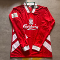 Liverpool Long Sleeve Retro Football Jersey – Back View