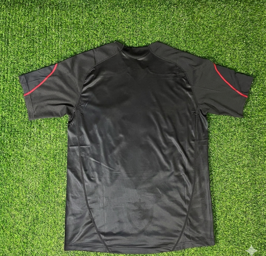 2009/10 Liverpool Black Retro Football Jersey – Front View