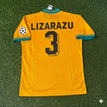 Bayern Munich Yellow Retro Football Jersey – Bixente Lizarazu – Back View