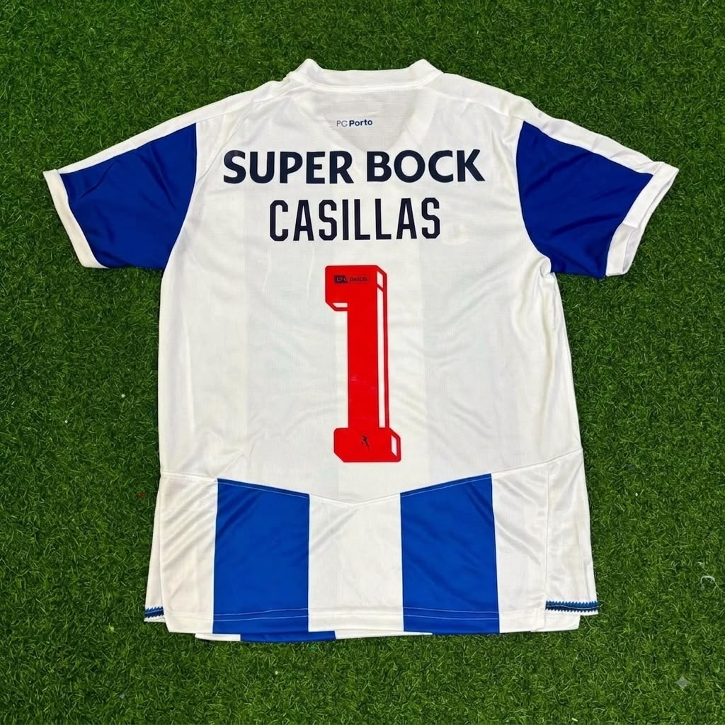 lker Casillas #1 - Porto Special Retro Jersey – Back View