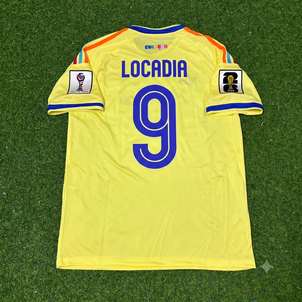 Jürgen Locadia Curaçao 2026 World Cup Football Jersey – Back View