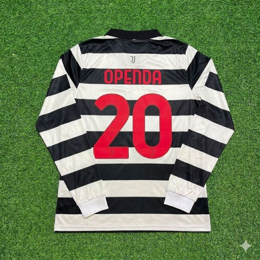 Juventus New Season Fourth Long Sleeve Jersey – Loïs Openda #20 – Back View