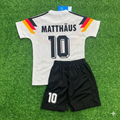 Germany Deutschland Retro Kids 1990 World Cup Jersey - Deutschland Retro Kinder WM 1990 – Lothar Matthäus 10 - – Back View