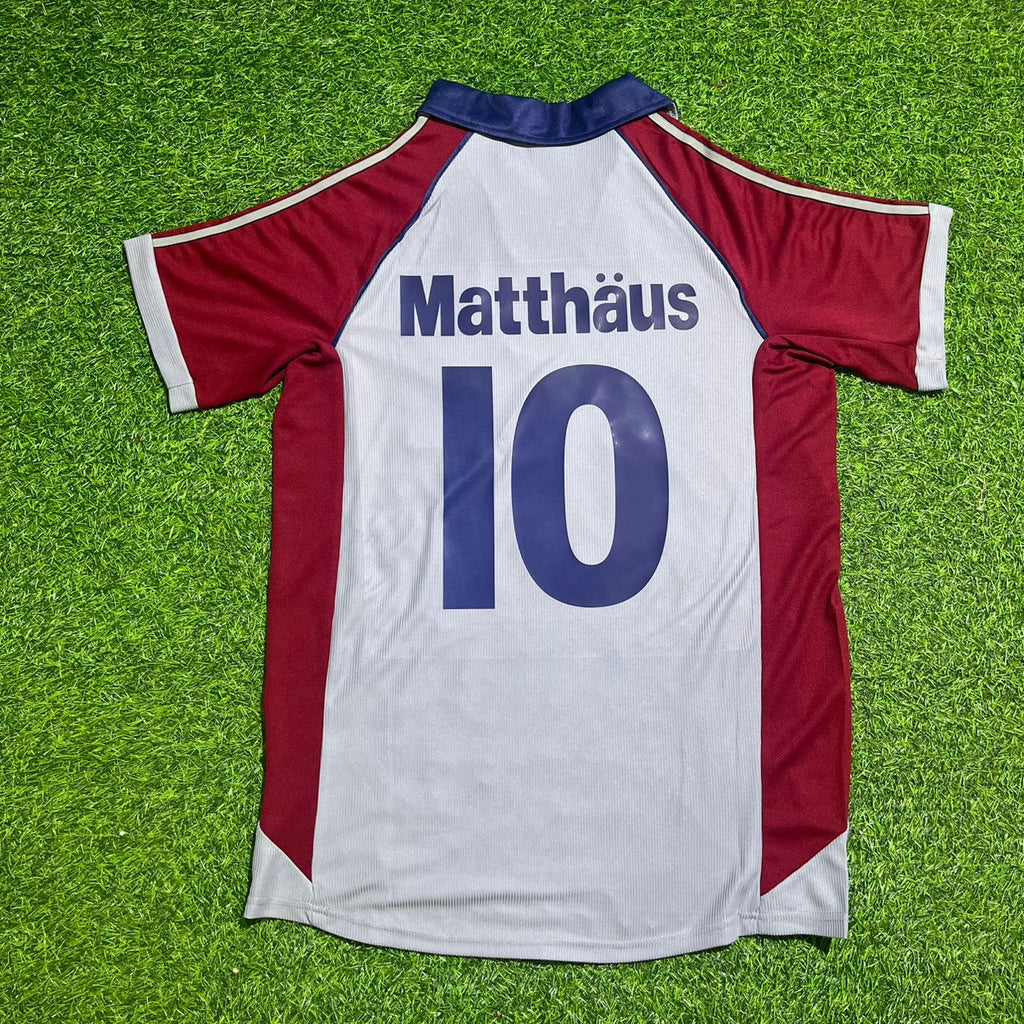 Bayern München 1998/99 Auswärts Retro Grau – Lothar Matthäus #10 FC – Back View