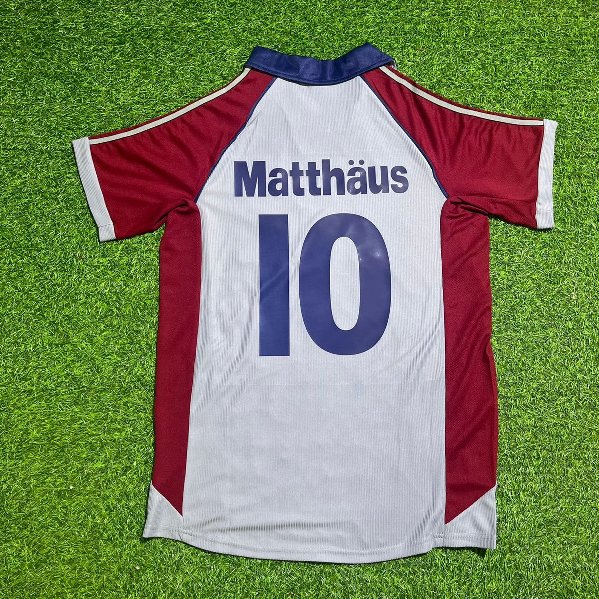 Bayern München 1998/99 Auswärts Retro Grau – Lothar Matthäus #10 FC – Back View