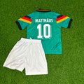 1992 Lothar Matthäus Deutschland Retro Germany Kids Fußballtrikot Jersey – Back View
